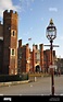 Main entrance to Hampton Court Palace, London Borough of Richmond upon ...