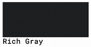 Rich Gray Color Codes - The Hex, RGB and CMYK Values That You Need