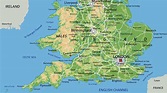 Mapa Politico De Inglaterra Con Regiones Y Sus Capitales Stock De Images