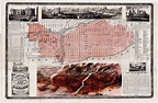 Amazing illustrated map of the Chicago Fire - Rare & Antique Maps