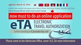 New Electronic Travel Authorization Forms – Columbia International College