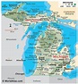 Mapas de Míchigan - Atlas del Mundo