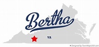 Map of Bertha, VA, Virginia