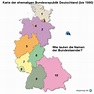 Karte der ehemaligen Bundesrepublik Deutschland (bis 1990) von occi ...