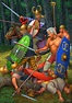 Gallic warriors massacring Roman legionaries | Gaul warrior, Celtic ...