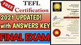 TEFL Final Exam Answers Key 2021 - YouTube