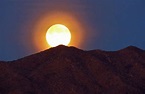 Full Moon Over the Tucson Mountains – Tucson, Arizona – My Wisconsin Space