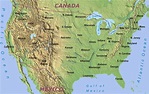 United States geography map - United States map geography (Northern ...