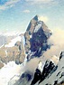 Eugen Bracht (1842 - 1921). Das Matterhorn von Westen, 1907. Oil on ...
