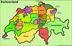 Switzerland Canton Maps | List of Switzerland Cantons