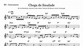 Chega de Saudade (Tom Jobim and Vinícius de Moraes) - Bossa Nova Music ...