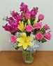 Bright and Colorful mixed flowers in a vase by Willow Branch Florist of ...