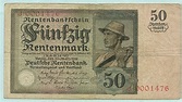 Deutsches Reich, 50 Rentenmark 1925 III- | MA-Shops