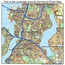 Aerial Photography Map of Bellevue, WA Washington