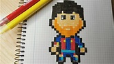 Como dibujar a Messi pixel art - YouTube