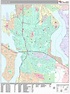 Bellevue Washington Wall Map (Premium Style) by MarketMAPS