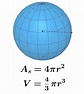Área y Volumen de una Esfera - Fórmulas y Ejercicios - Neurochispas