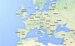 Where is Hungary on map of Europe