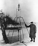 Robert H. Goddard in 1926 with the World's first ever liquid-fueled ...