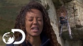 Mel B is Terrified of Abseiling Off A Cliff | Running Wild with Bear ...