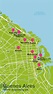 Mapa de Buenos Aires | Plano con rutas turísticas