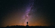 Person standing under the Milky Way image - Free stock photo - Public ...