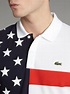lacoste slim flag,lacoste white slim fit usa flag polo shirt product