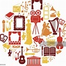 Entertainment And Culture Icon Set High-Res Vector Graphic - Getty Images