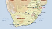 Südafrika Karte : Sudafrika Geografie Landkarte Lander Sudafrika Goruma ...