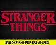 Netflix Stranger Things Logo svg