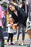 gal gadot enjoys a day with her kids at the farmer's market in los ...