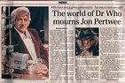 The world of Dr Who mourns Jon Pertwee - The Doctor Who Cuttings Archive