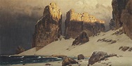 Eugen Felix Prosper Bracht (1842-1921) , Sunny cliffs near the North ...