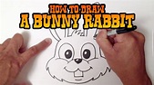 How to Draw a Bunny Rabbit - Step by Step Video - YouTube