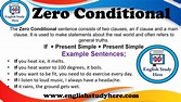 Zero Conditional - English Study Here