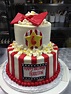 Movie theater themed birthday cake! Made with both butter cream icing ...