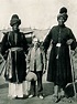 The two Kashmir Giants posing with the American photographer James ...