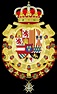 Escudo de Armas del rey de España de 1700 a 1761 con los collares del ...