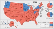 US Election of 1988 Map - GIS Geography