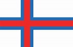 Flag of the Faroe Islands image and meaning The Faroese flag - country ...