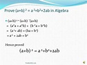 (a+b)2 - Maths - Polynomials - 1336 | Meritnation.com