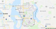 Map of Bellevue, WA | Bellevue washington, Columbia city, State forest