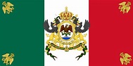 Bandera de México (1864-1867) utilizada por el emperador Maximiliano I ...