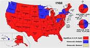 PATRIOT CITY: 1988 Electoral College Map