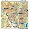 Aerial Photography Map of Hackensack, NJ New Jersey