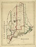 State Map of Maine 1820 by HistoricPerspectives on Etsy