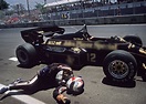 Photo of the day: Nigel Mansell collapses (1984) - Motorsport Retro