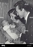 VIC DAMONE with wife Pier Angeli and son Perry Farinola 1955.Supplied ...