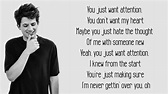 Attention - Charlie Puth (Lyrics) - YouTube