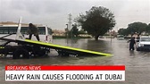 HEAVY RAINS CAUSE FLOOD IN DUBAI I FLASH FLOODS AND TRAFFIC DIVERSION ...